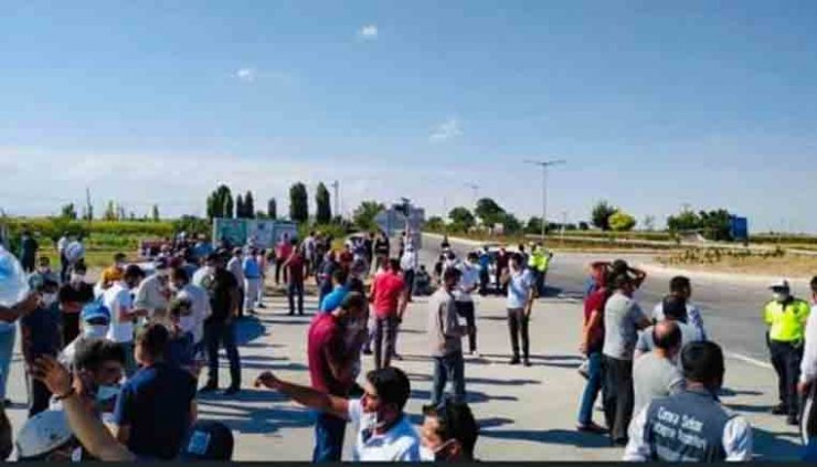 Konya'da 8 yaşındaki Hasan kazada öldü, mahalleli eylem yaptı