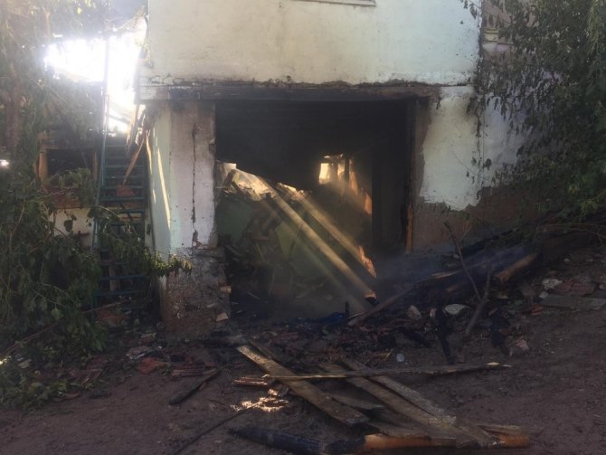 Çankırı’da yangından zarar gören 2 ev kullanılamaz hale geldi