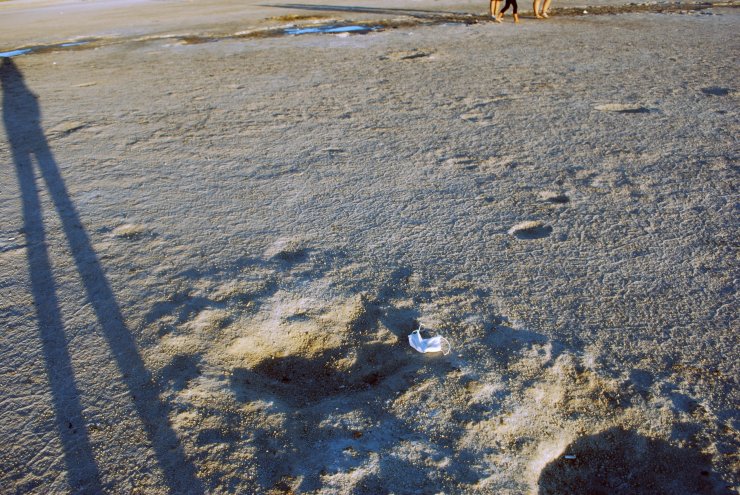 Tuz Gölü'nde tepki çeken görüntü