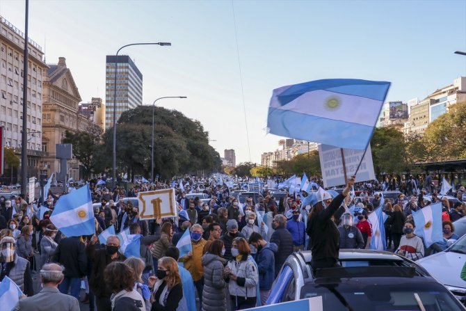 Arjantin'de hükümet karşıtı gösteriler