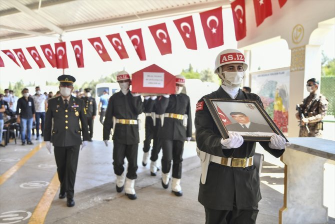 Şehit Hava Savunma Uzman Çavuş Bilal Yılmaz için Gaziantep'te tören düzenlendi