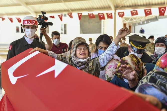 Şehit Hava Savunma Uzman Çavuş Bilal Yılmaz için Gaziantep'te tören düzenlendi