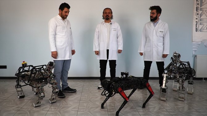 İşte Konya'da geliştirilen dört ayaklı robot Arat'ın yeni versiyonu