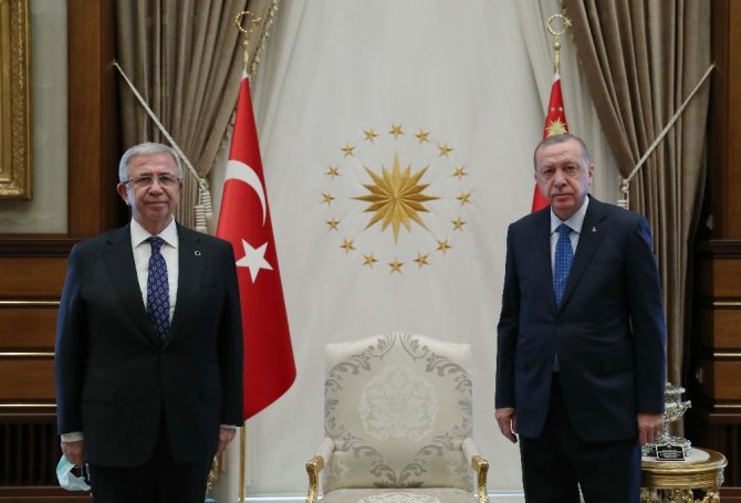 Cumhurbaşkanı Erdoğan, Mansur Yavaş’ı kabul etti