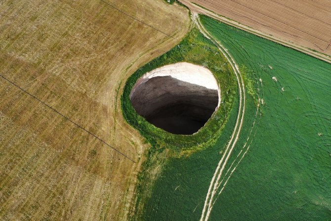 Konya'da obruk oluşabilecek bölgeler uydu görüntüleriyle tespit edilecek
