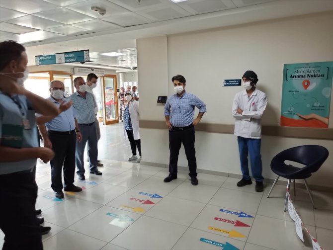 Seydişehir Kaymakamı Erdoğan, devlet hastanesini denetledi