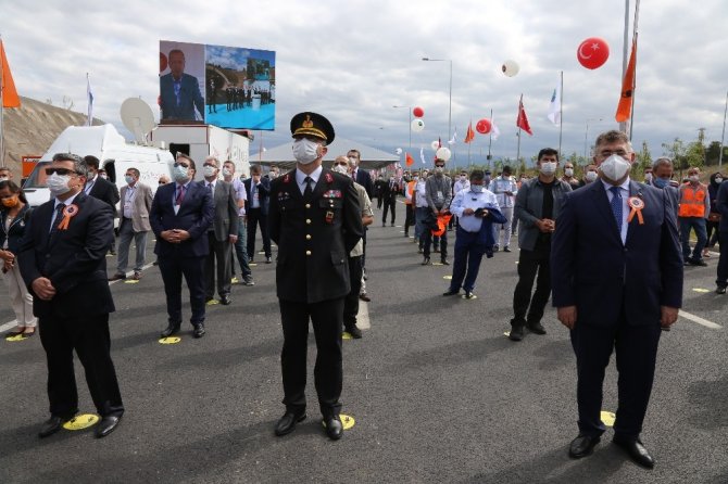 Kuzey Marmara Otoyolu’nun 57,4 kilometrelik etabı açıldı