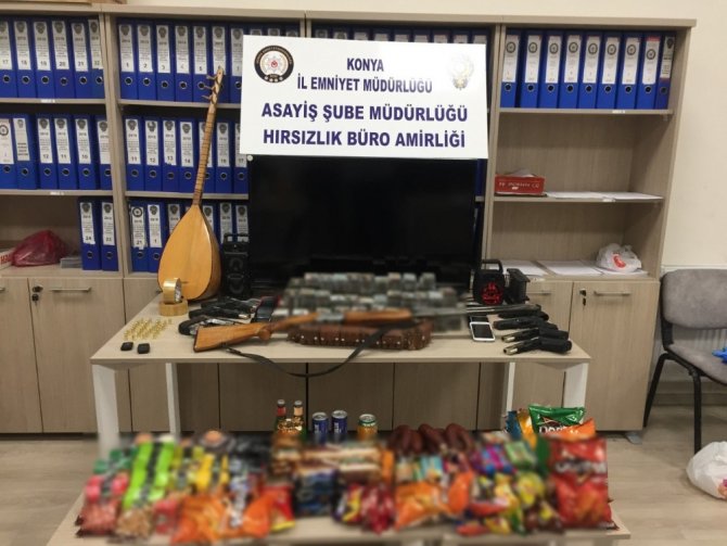 Konya’da market ve büfe hırsızları yakalandı