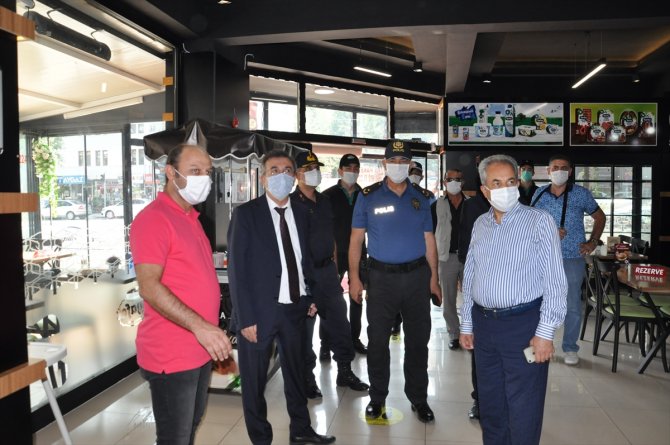 Akşehir'de maske denetimi