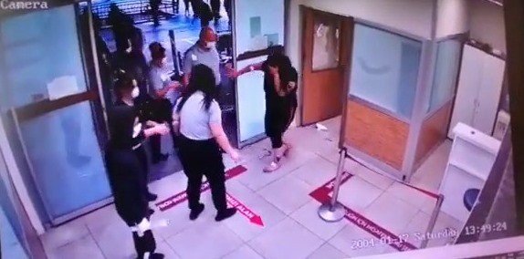 Maske takmayan kadın hastanede terör estirdi