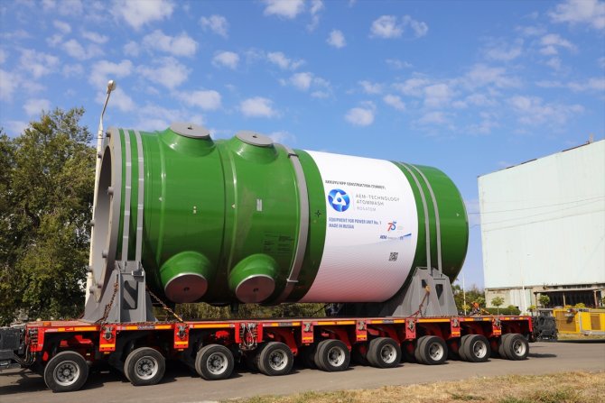 Akkuyu NGS için üretilen reaktör basınç kabı Türkiye'ye gönderildi