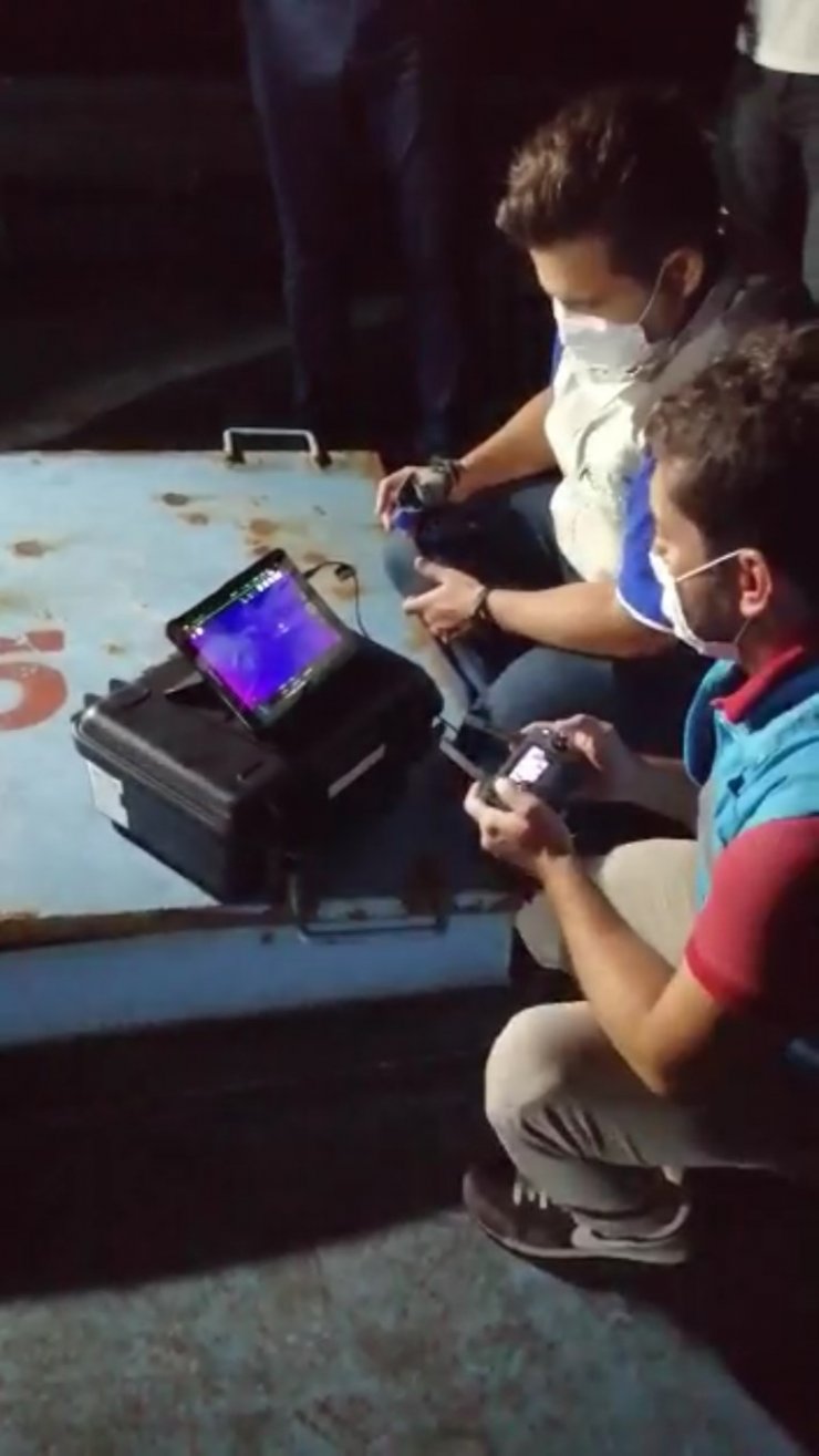 Termal drone ile kaçak balık avı denetimi yapıldı