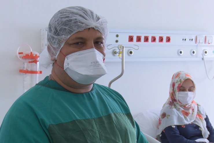 Hem ailesinin, hem de pandemi hastanesinin ilk bebeği minik Miraç