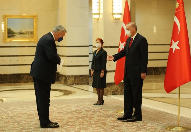 Erdoğan, Almanya Büyükelçisini kabul etti
