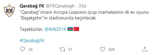 Karabağ, Avrupa Ligi maçını İstanbul’da oynayacak
