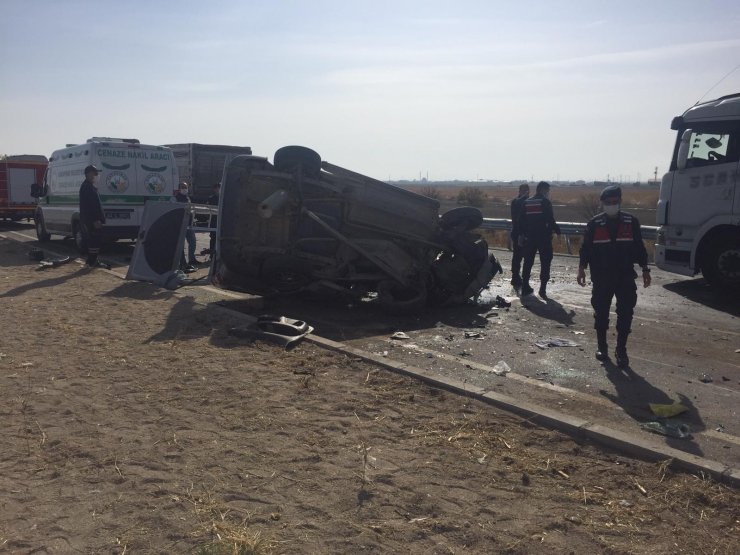 Konya'da zincirleme trafik kazası! 1 ölü, 7 yaralı