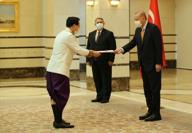 Erdoğan, Kamboçya Büyükelçisini kabul etti