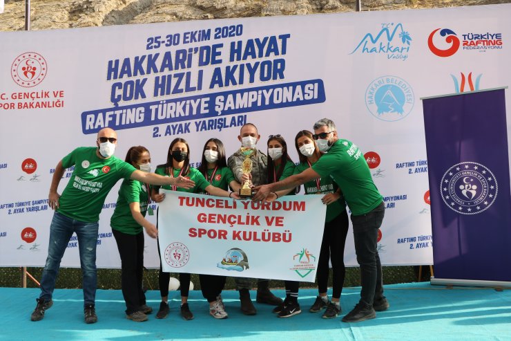 Hakkari'de düzenlenen Türkiye Rafting Şampiyonası sona erdi