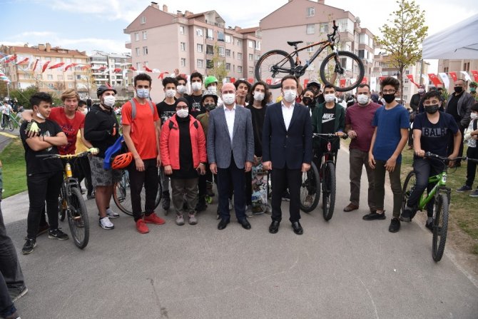 Konya'nın ilk bisiklet parkuru açıldı