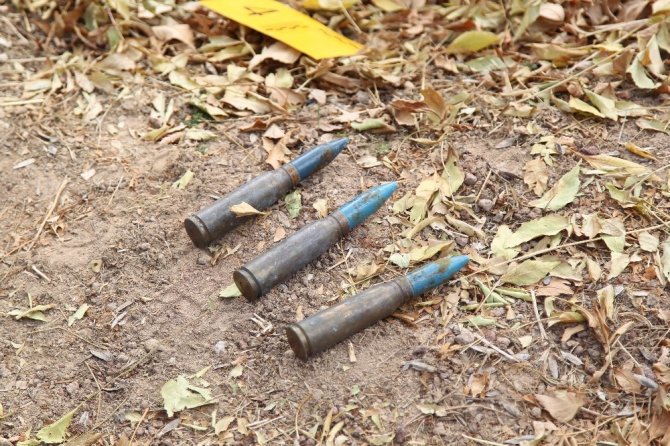 Konya'da temizlik işçisi uçaksavar mermileri buldu!