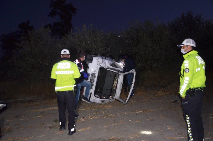 Konya'da otomobil, takla attı; sürücü öldü, kardeşi yaralandı