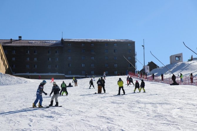 Avrupa’ya gidemeyen kayakçıların adresi Kartalkaya olacak