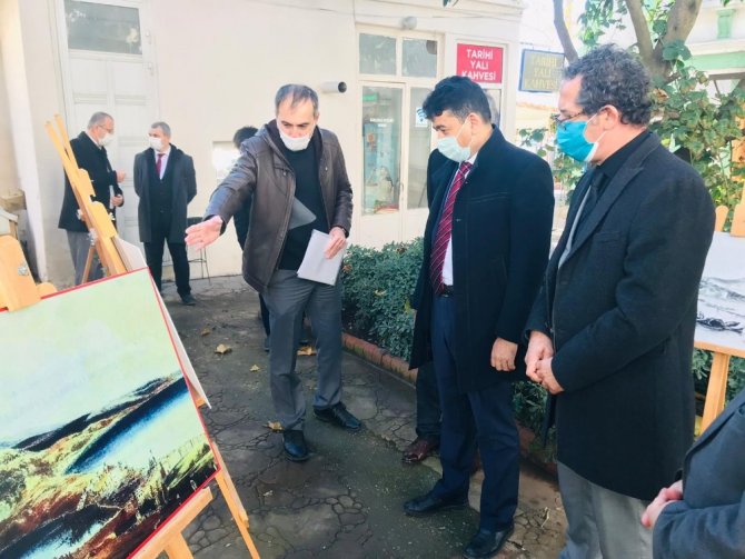 Sinop’ta Deniz Şehitleri için resim sergisi açıldı