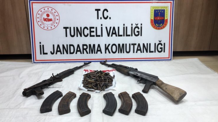 Tunceli'de, 3 terör örgütüne operasyonda silah ve mühimmat ele geçirildi