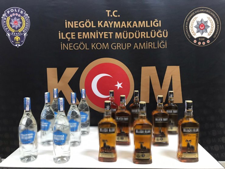 Bursa'da kaçak içki ele geçirildi