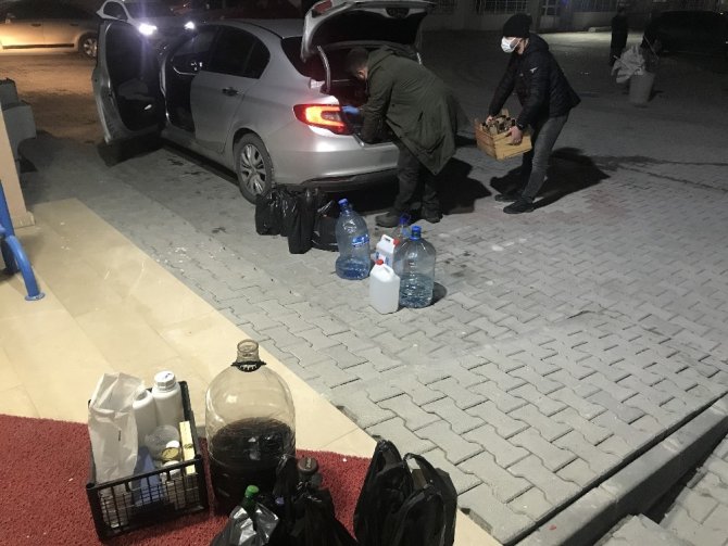 Konya’da sahte içki üretilen evde patlama: 1 yaralı