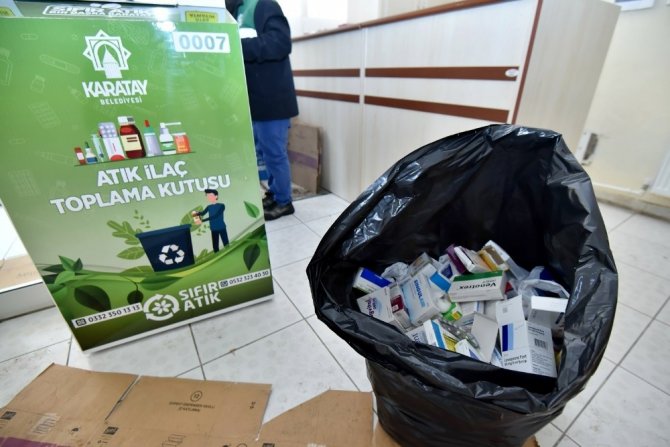 Karatay Belediyesi 6 ayda 1,5 ton atık ilaç topladı