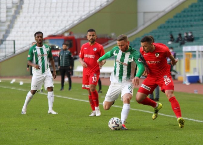 Süper Lig: Konyaspor: 0 - Gaziantep FK: 0 (İlk yarı)