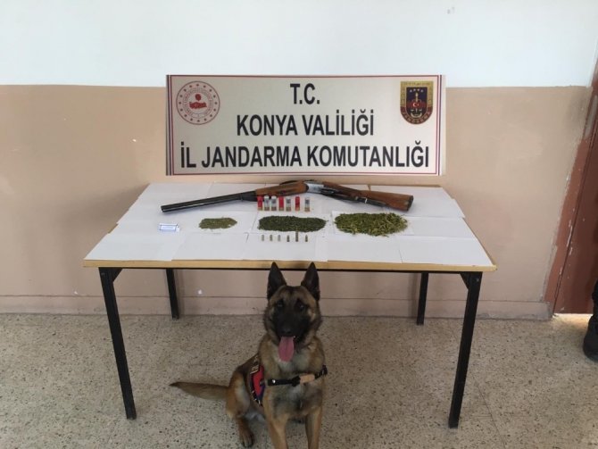 Konya'da jandarma’dan uyuşturucu operasyonu