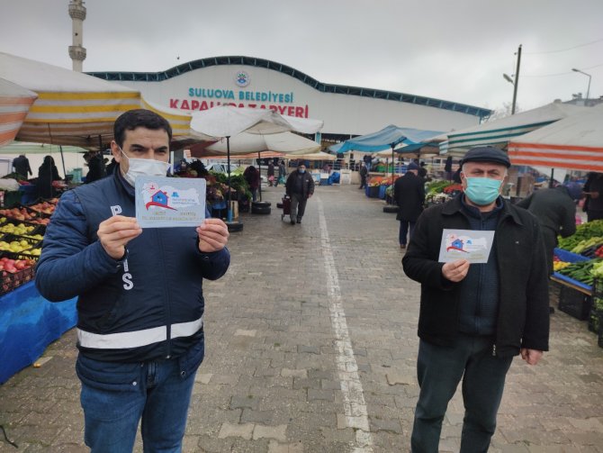 4 ay sonra kurulan ilk cumartesi pazarında vatandaşlara uyarı