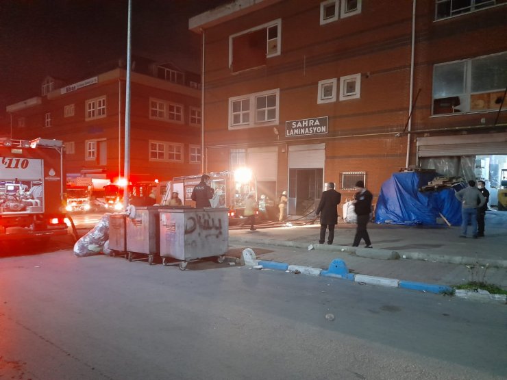 Sanayi sitesinde yangın 