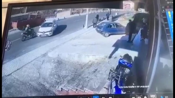Beykoz'daki feci motosiklet kazası kamerada