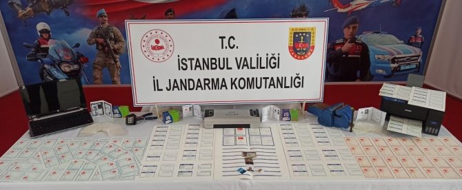 Jandarma’dan sahte nüfus cüzdanı ve ehliyet düzenleyen şahsa operasyon