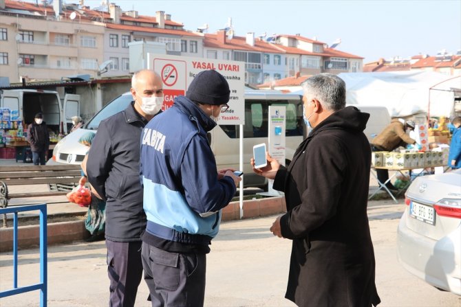 Beyşehir'de zabıtadan koronavirüs denetimi