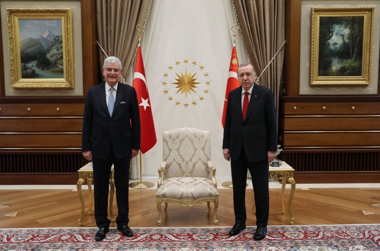 Cumhurbaşkanı Erdoğan, BM Genel Kurul Başkanı Bozkır'ı kabul etti