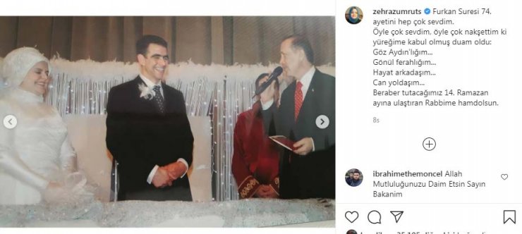 Bakan Zehra Zümrüt Selçuk'tan 'evlilik yıl dönümü' paylaşımı