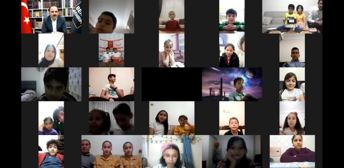 Konya’da 23 Nisan doğumlu çocuklara “online” sürpriz yapıldı