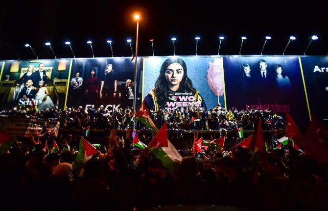 İstanbul’da İsrail Konsolosluğu önünde Mescid-i Aksa eylemi