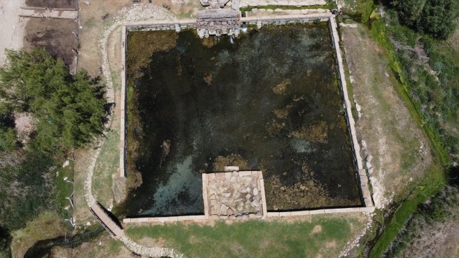 Beyşehir'deki tarihi su anıtı kuraklıktan etkilendi