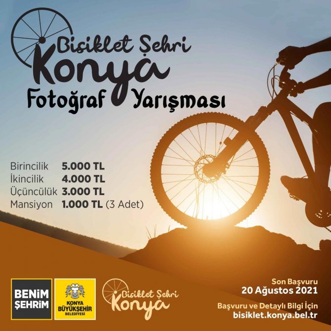 Konya Büyükşehir’den “Bisiklet Şehri Konya” temalı fotoğraf yarışması