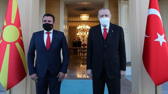 Cumhurbaşkanı Erdoğan, Kuzey Makedonya Başbakanı Zoran Zaev'i kabul etti