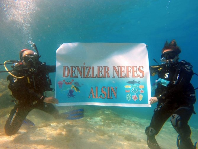 15 metre derinden Marmara Denizi için haykırdılar