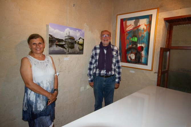 Sanatçıların köyünde sanat evi ve sergisi açıldı