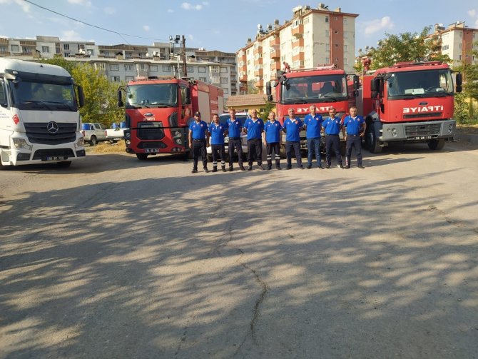 Siirt itfaiyesinden Antalya’daki yangın söndürme çalışmalarına destek