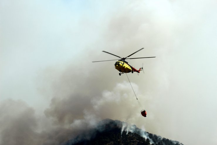 Manavgat'taki büyük yangın 8'inci gününde