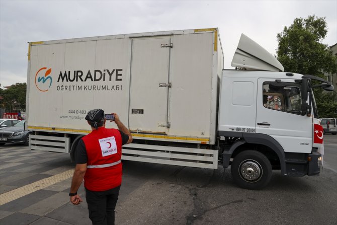 Milas'taki orman yangınlarında zarar görenlere yardım malzemesi gönderildi